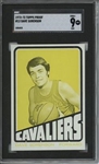 1972 Topps #12 Dave Sorenson 9 card progressive proof.